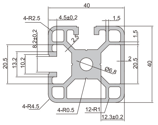 Aluminium Extrusion Profile 40-Series