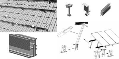 Solar Module Mounting Kit Hand Tools, Tile Roof Solar Panel Mounting Kit