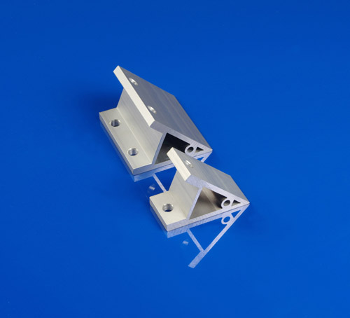 45 degree Extrusion Bracket, Extrusion Machined Bracket